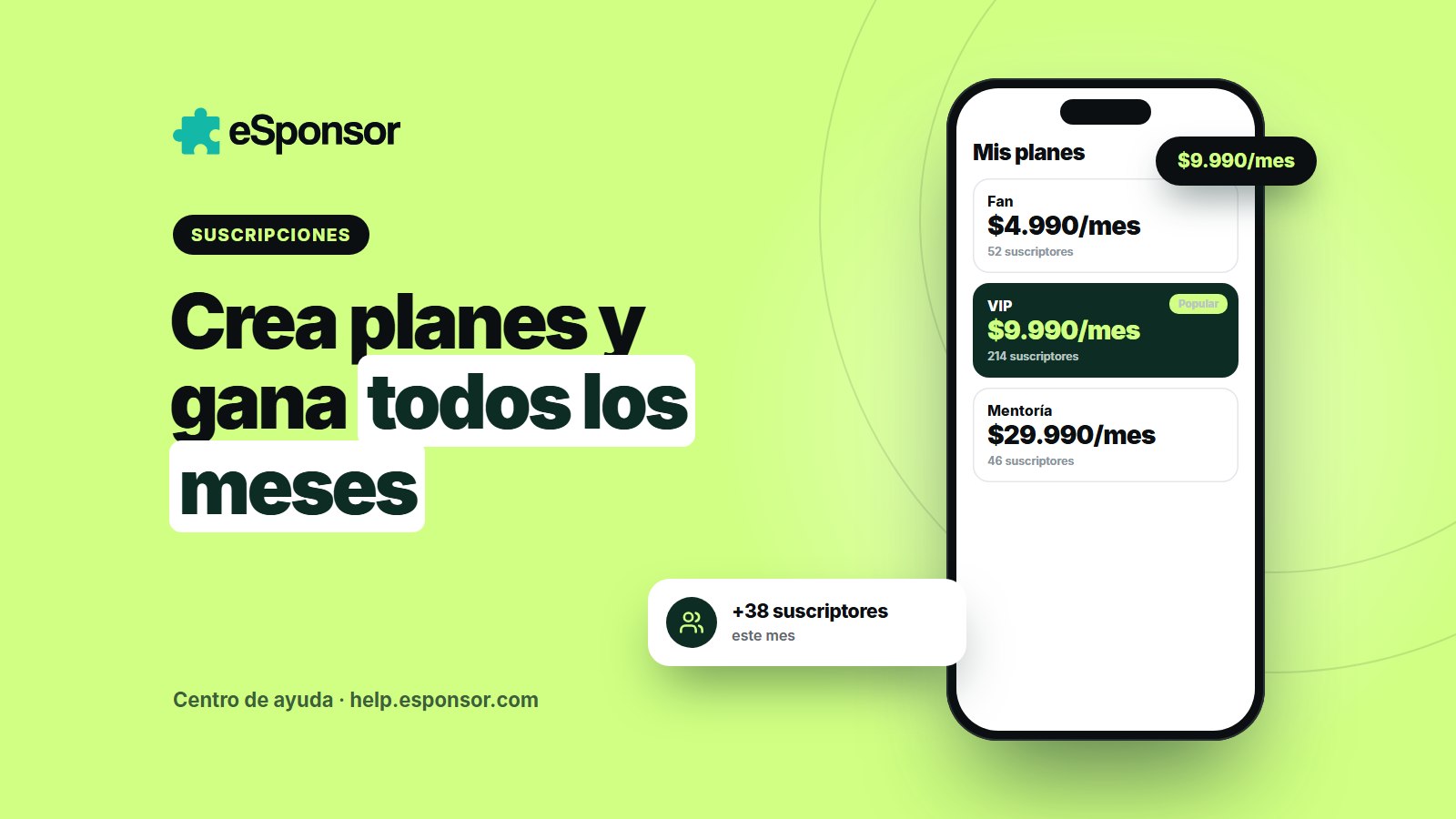 Guía de Suscripciones: crea planes y recibe ingresos todos los meses